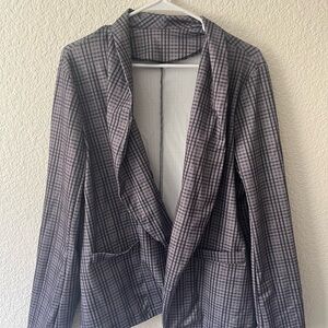 Gray Plaid pajama set.